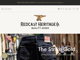 Redcast Heritage Co. homepage screenshot