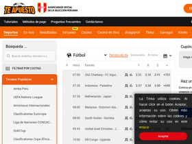 'teapuesto.pe' screenshot