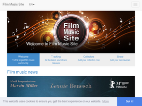 'filmmusicsite.com' screenshot