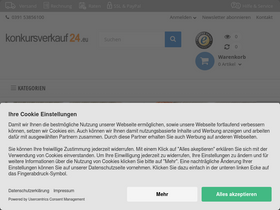 'konkursverkauf24.eu' screenshot