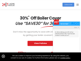 '247homerescue.co.uk' screenshot