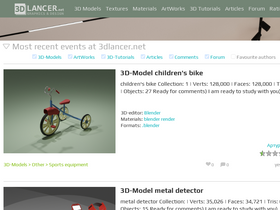 '3dlancer.net' screenshot