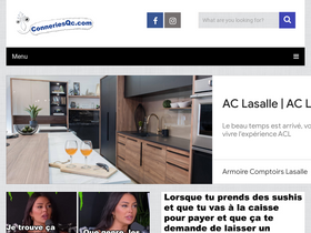'conneriesqc.com' screenshot