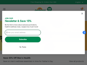 'jamiesonvitamins.com' screenshot
