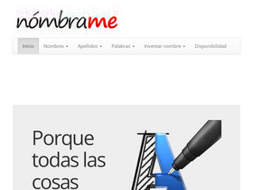 'nombra.me' screenshot