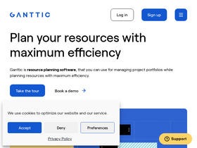 'ganttic.com' screenshot