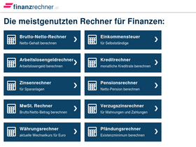 'finanzrechner.at' screenshot