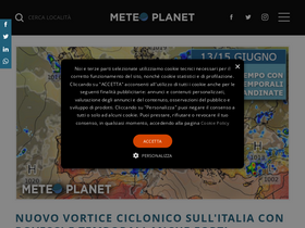 'meteoplanet.it' screenshot