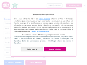 'piscapisca.pt' screenshot
