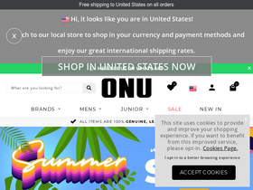 'onudesignerwear.com' screenshot