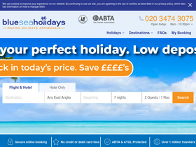 'blueseaholidays.co.uk' screenshot