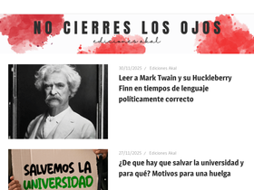 'nocierreslosojos.com' screenshot