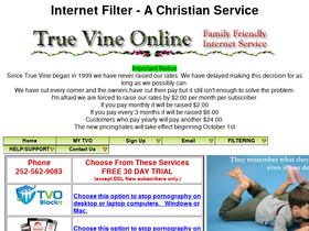 'truevine.net' screenshot