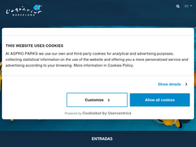 'aquariumbcn.com' screenshot