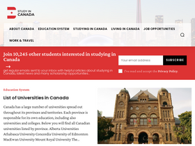 'studying-in-canada.org' screenshot
