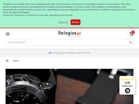 'relogios.pt' screenshot