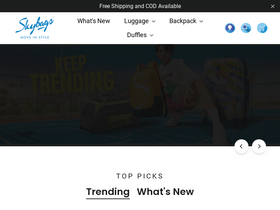 'skybags.co.in' screenshot