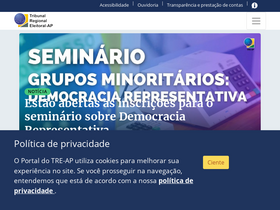 'tre-ap.jus.br' screenshot