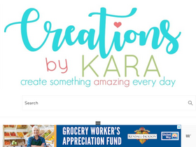 'creationsbykara.com' screenshot