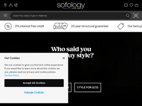 'sofology.co.uk' screenshot