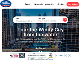'shorelinesightseeing.com' screenshot