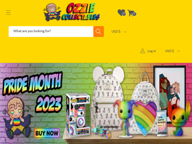 'ozziecollectables.com' screenshot