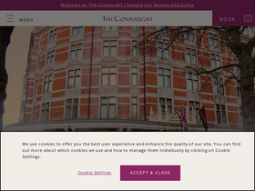 'the-connaught.co.uk' screenshot