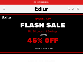 Ediur homepage screenshot