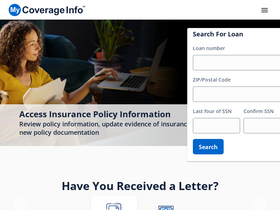 'mycoverageinfo.com' screenshot