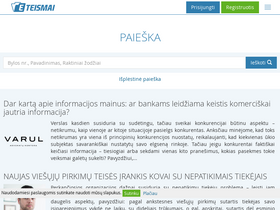 'eteismai.lt' screenshot