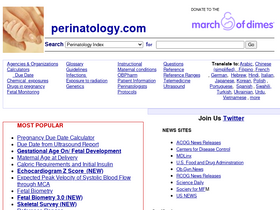 'perinatology.com' screenshot