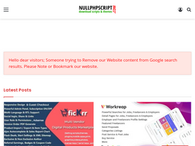 'nullphpscript.com' screenshot