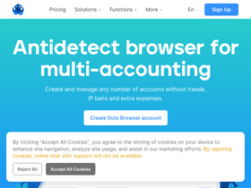 'octobrowser.net' screenshot