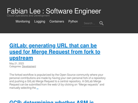 'fabianlee.org' screenshot