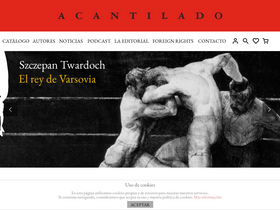 'acantilado.es' screenshot