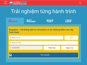'megabus.vn' screenshot