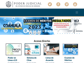 'pjecz.gob.mx' screenshot