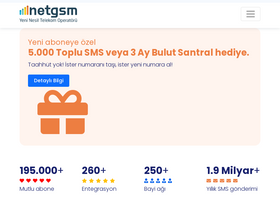 'netgsm.com.tr' screenshot