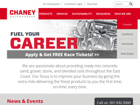 'chaneyenterprises.com' screenshot