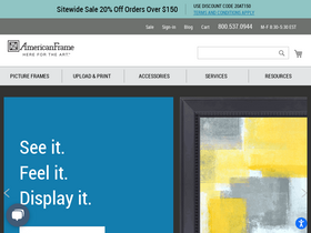 'americanframe.com' screenshot