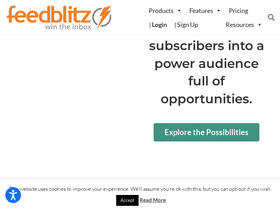 'feedblitz.com' screenshot