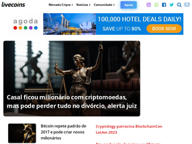 'livecoins.com.br' screenshot