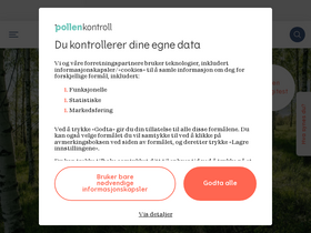 'pollenkontroll.no' screenshot