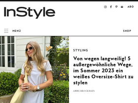 'instyle.de' screenshot