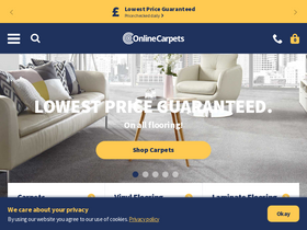 'onlinecarpets.co.uk' screenshot