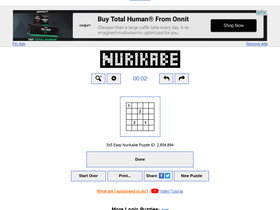 'puzzle-nurikabe.com' screenshot