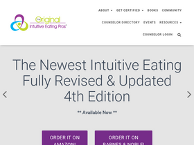 'intuitiveeating.org' screenshot