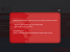 'bkt.com.al' screenshot