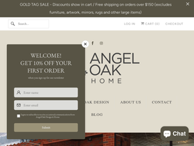 angeloakdesign.com homepage screenshot