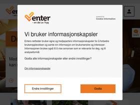 'enter-forsikring.no' screenshot